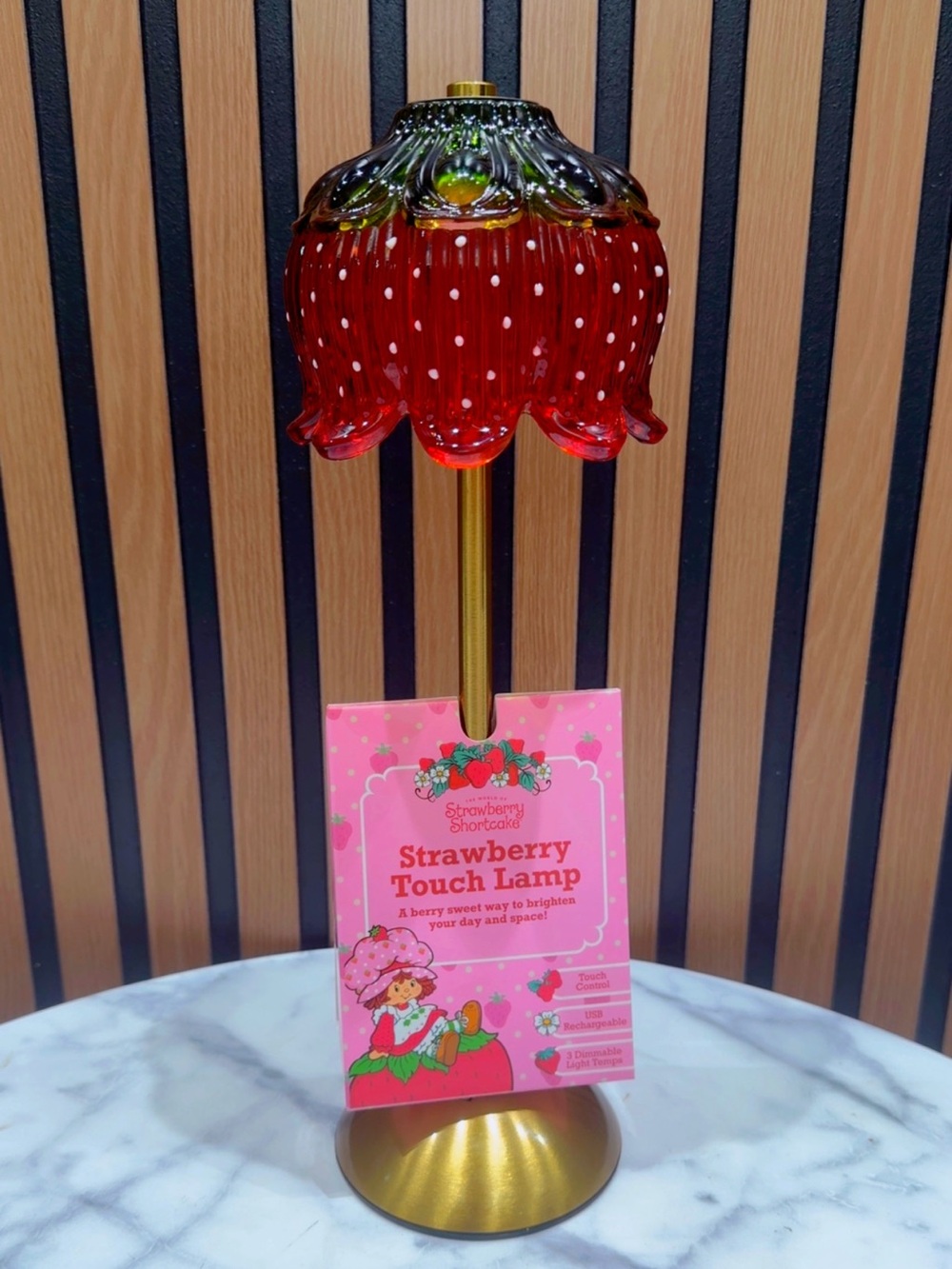 Pink Strawberry Touch Lamp